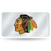 Rico Chicago Blackhawks Silver Laser Cut Tag Lzs7702