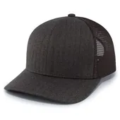 Pacific Headwear Herringbone Trucker Cap P124