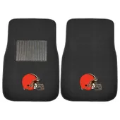 Fan Mats Cleveland Browns Embroidered Car Mat Set - 2 Pieces