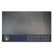 Fan Mats Milwaukee Brewers Vinyl Grill Mat - 26In. X 42In.