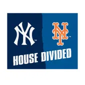 Fan Mats Mlb Yankees / Mets House Divided Rug