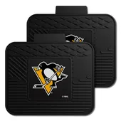 Fan Mats Pittsburgh Penguins Back Seat Car Utility Mats - 2 Piece Set