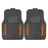 Fan Mats Clemson Tigers 2 Piece Deluxe Car Mat Set