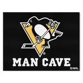 Fan Mats Pittsburgh Penguins Man Cave All-Star Rug - 34 In. X 42.5 In.