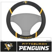 Fan Mats Pittsburgh Penguins Embroidered Steering Wheel Cover