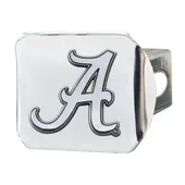 Fan Mats Alabama Crimson Tide Chrome Metal Hitch Cover With Chrome Metal 3D Emblem