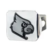 Fan Mats Louisville Cardinals Chrome Metal Hitch Cover With Chrome Metal 3D Emblem