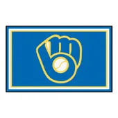 Fan Mats Milwaukee Brewers 4Ft. X 6Ft. Plush Area Rug