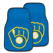 Fan Mats Milwaukee Brewers Carpet Car Mat Set - 2 Pieces