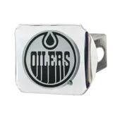 Fan Mats Edmonton Oilers Chrome Metal Hitch Cover With Chrome Metal 3D Emblem