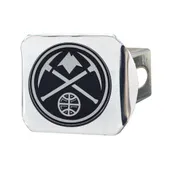 Fan Mats Denver Nuggets Chrome Metal Hitch Cover With Chrome Metal 3D Emblem