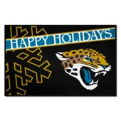 Fan Mats Jacksonville Jaguars Starter Accent Rug - 19In. X 30In. Happy Holidays Starter Mat