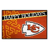 Fan Mats Kansas City Chiefs Starter Accent Rug - 19In. X 30In. Happy Holidays Starter Mat