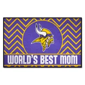 Fan Mats Minnesota Vikings Starter Accent Rug - 19In. X 30In. World's Best Mom Starter Mat