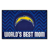 Fan Mats Los Angeles Chargers Starter Accent Rug - 19In. X 30In. World's Best Mom Starter Mat