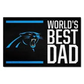 Fan Mats Carolina Panthers Starter Accent Rug - 19In. X 30In. World's Best Dad Starter Mat