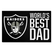 Fan Mats Las Vegas Raiders Starter Accent Rug - 19In. X 30In. World's Best Dad Starter Mat