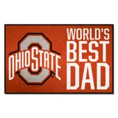 Fan Mats Ohio State Buckeyes Starter Accent Rug - 19In. X 30In. World's Best Dad Starter Mat