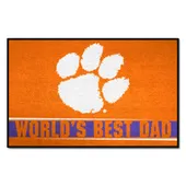 Fan Mats Clemson Tigers Starter Accent Rug - 19In. X 30In. World's Best Dad Starter Mat