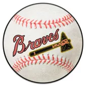 Fan Mats Boston Braves Baseball Rug - 27In. Diameter