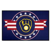 Fan Mats Milwaukee Brewers Starter Accent Rug - 19In. X 30In. Patriotic Starter Mat