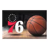 Fan Mats Philadelphia 76Ers Rubber Scraper Door Mat