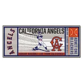 Fan Mats California Angels Ticket Runner Rug - 30In. X 72In.