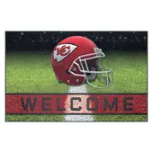 Fan Mats Kansas City Chiefs Rubber Door Mat - 18In. X 30In.