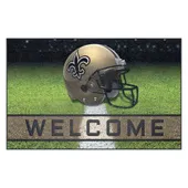 Fan Mats New Orleans Saints Rubber Door Mat - 18In. X 30In.