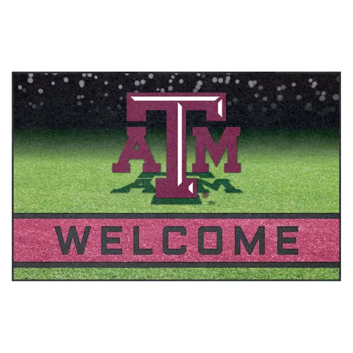 Fan Mats Texas A&M Aggies Rubber Door Mat - 18In. X 30In.