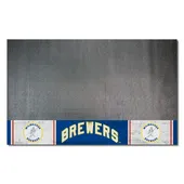 Fan Mats Milwaukee Brewers Vinyl Grill Mat - 26In. X 42In.