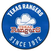 Fan Mats Texas Rangers Roundel Rug - 27In. Diameter