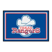 Fan Mats Texas Rangers 4Ft. X 6Ft. Plush Area Rug