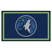 Fan Mats Minnesota Timberwolves 4Ft. X 6Ft. Plush Area Rug