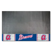 Fan Mats Atlanta Braves Vinyl Grill Mat - 26In. X 42In.