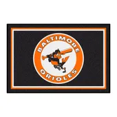 Fan Mats Baltimore Orioles 4Ft. X 6Ft. Plush Area Rug