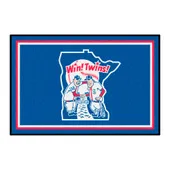 Fan Mats Minnesota Twins 4Ft. X 6Ft. Plush Area Rug