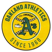 Fan Mats Oakland Athletics Roundel Rug - 27In. Diameter