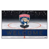 Fan Mats Florida Panthers Rubber Door Mat - 18In. X 30In.