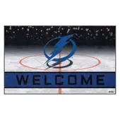 Fan Mats Tampa Bay Lightning Rubber Door Mat - 18In. X 30In.