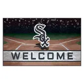 Fan Mats Chicago White Sox Rubber Door Mat - 18In. X 30In.