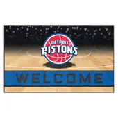 Fan Mats Detroit Pistons Rubber Door Mat - 18In. X 30In.