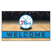 Fan Mats Philadelphia 76Ers Rubber Door Mat - 18In. X 30In.