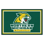 Fan Mats Northern Michigan Wildcats 4Ft. X 6Ft. Plush Area Rug