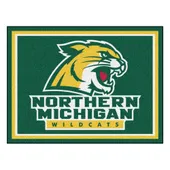 Fan Mats Northern Michigan Wildcats 8Ft. X 10 Ft. Plush Area Rug