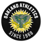 Fan Mats Oakland Athletics Roundel Rug - 27In. Diameter