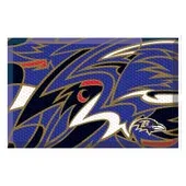 Fan Mats Baltimore Ravens Rubber Scraper Door Mat Xfit Design