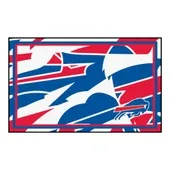 Fan Mats Buffalo Bills 4Ft. X 6Ft. Plush Area Rug Xfit Design