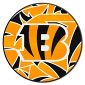 Fan Mats Cincinnati Bengals Roundel Rug - 27In. Diameter Xfit Design