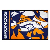 Fan Mats Denver Broncos Rubber Scraper Door Mat Xfit Design